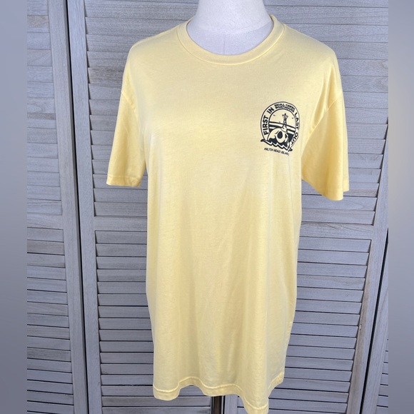NEXT LEVEL APPAREL Hilton Head Island Casual Tee Yellow-Medium - Picture 3 of 3